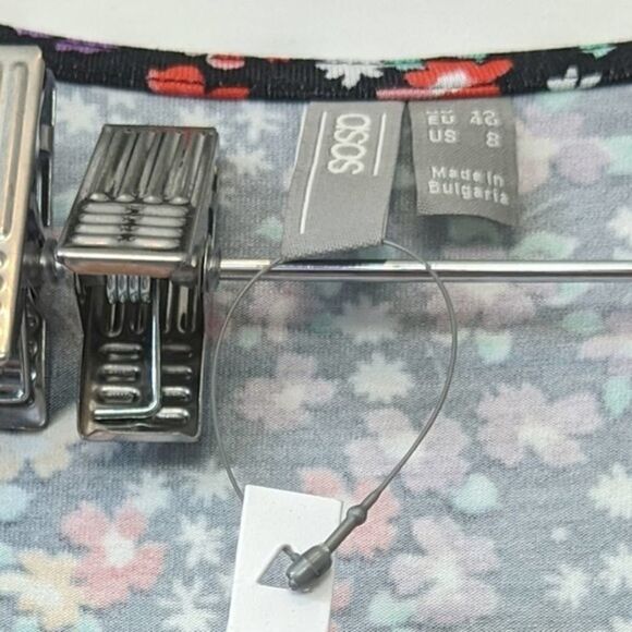 ASOS DESIGN Maternity button mini tea dress 8 NWT - Picture 8 of 8